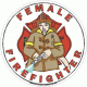 Female Firefighter Decal