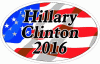 Hillary Clinton 2016 Flag Decal