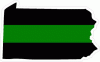 Thin Green Line State of Pennsylvania Decal