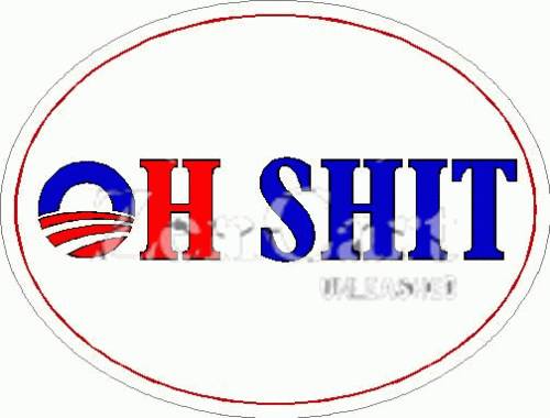 OBAMA OH SHIT Decal