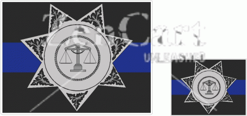 Blue Line Sheriff Decal