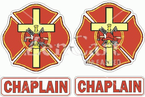 Chaplain Helmet Decal Set