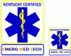 Kentucky Certified EMT Decal