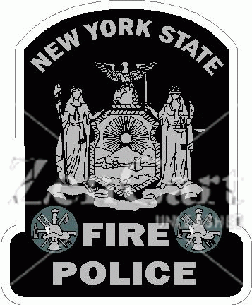 Subdued State of New York Fire Police Decal