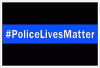 Thin Blue Line #PoliceLivesMatter Decal
