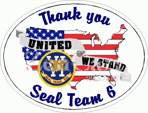Thank You Seal Team 6 Decal