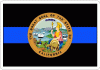 Thin Blue Line California State Seal Decal
