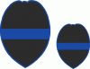 Blue Line Shield Decal