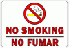 No Smoking / No Fumar Decal