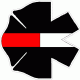Red / White Line Maltese Star of Life Decal