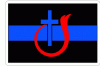 Thin Blue Line Church Of God Logo Decal