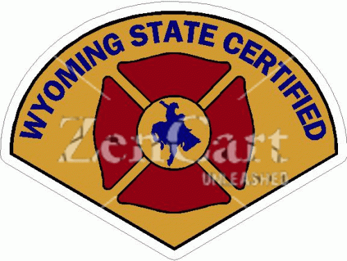 Wyoming State Certified Firefighter Decal