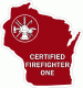 State Of Wisconsin Certified Firefighter One Decal