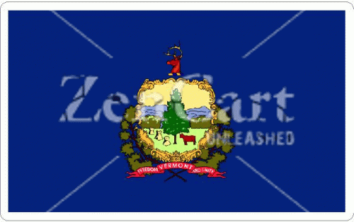 Vermont State Flag Decal