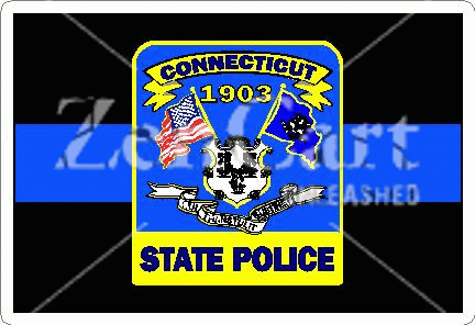 Thin Blue Line Connecticut State Police Decal