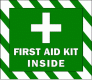 First Aid Kit Inside Decal