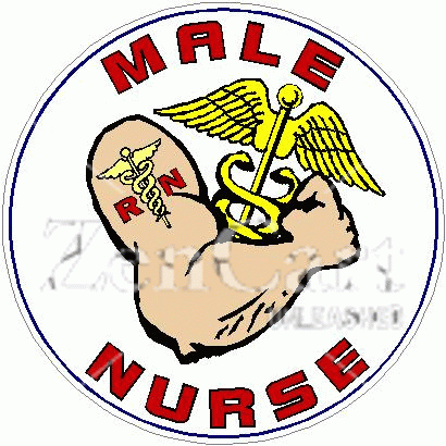 Male Nurse Decal