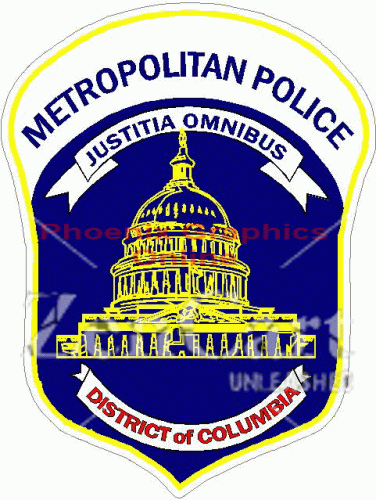 Metropolitan Police District of Columbia Decal