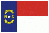North Carolina Distressed Flag Decal