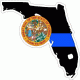 Thin Blue Line Florida w/ State Seal Decal