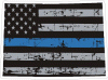 Blue Line Distressed Flag Colorado Decal