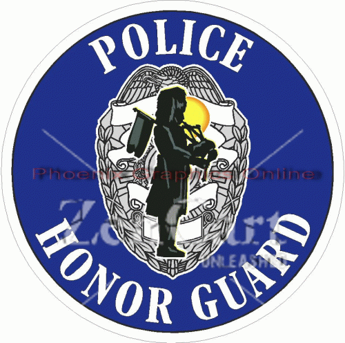 Police Honor Guard Decal