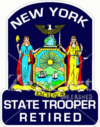 New York State Trooper Retired Decal