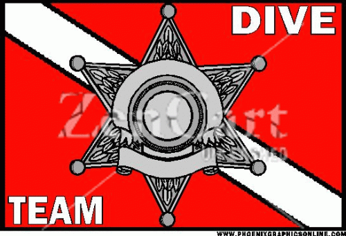 Sheriff\'s Dept. Dive Team Decal