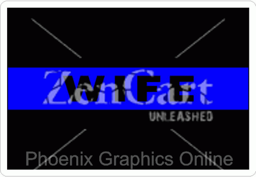 Thin Blue Line WIFE Decal