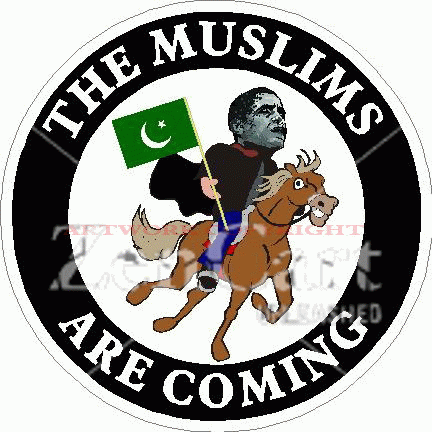 Obama The Muslims Are Coming Decal