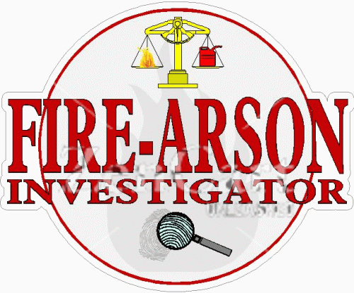Fire Arson Investigator Decal