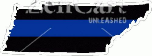 State of Tennessee Thin Blue Line Decal