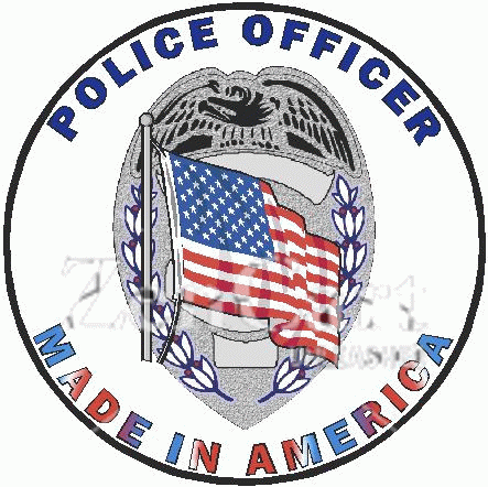 Police Officer Made In America Decal