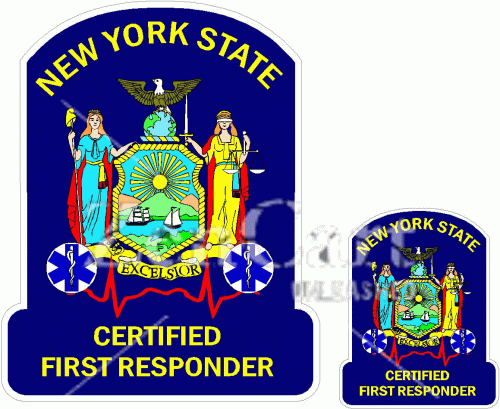 New York State Certified First Responder Decal