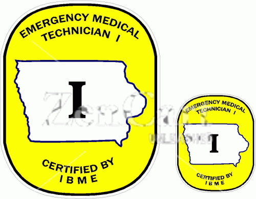 Iowa EMT-I Decal