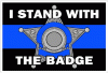 Thin Blue Line 5 Point I Stand With The Badge Decal