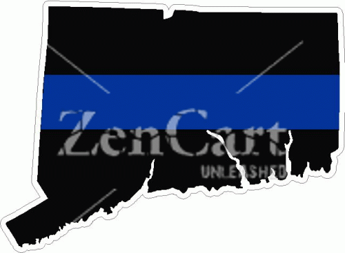 State of Connecticut Thin Blue Line Decal