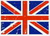 UK Flag Distressed Decal