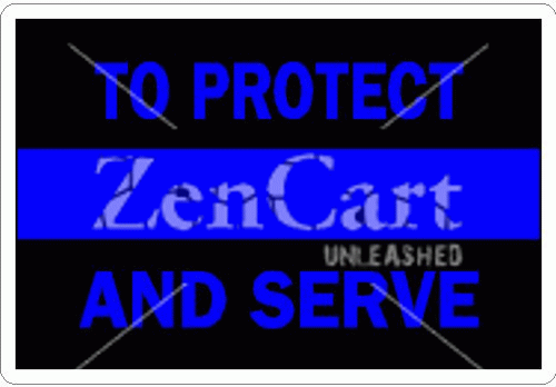 Thin Blue Line To Protect And Serve Decal