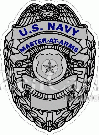 U.S. Navy Master At Arms Badge Decal