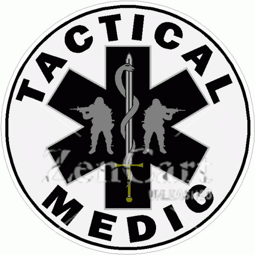 Tactical Medic Star of Life Decal