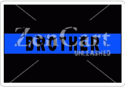 Thin Blue Line Brother Decal
