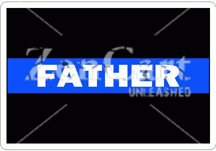 Thin Blue Line Father Decal
