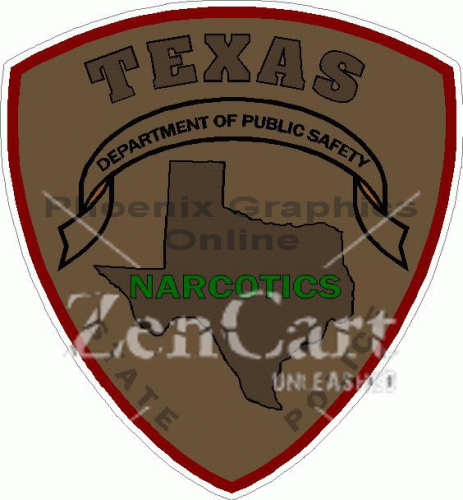 Texas State Police Narcotics Decal