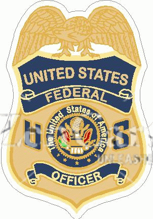 Federal Officer Badge Decal