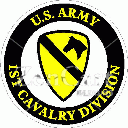 US Army 1st Cavalry Division Decal