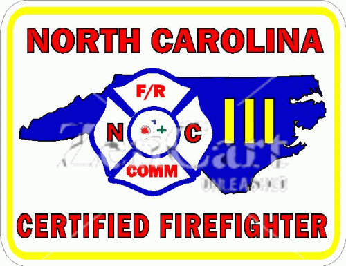 North Carolina Firefighter III Decal