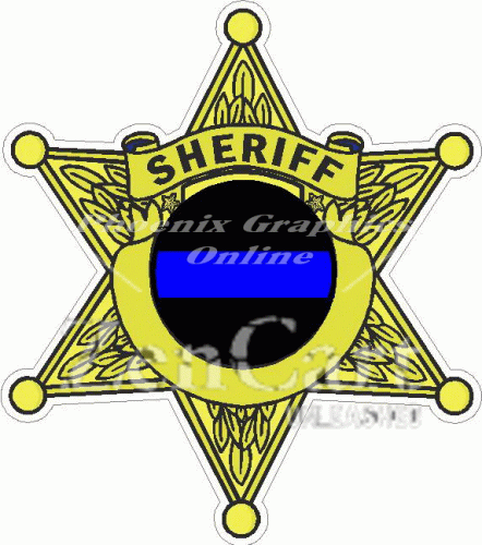 Sheriff Blue Line Decal