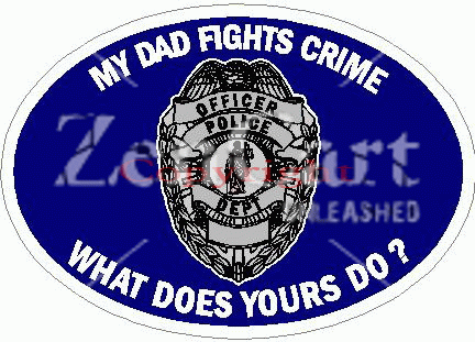 My Dad Fights Crime What Does Yours Do? Decal