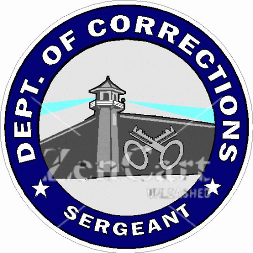 Dept. Of Corrections Sergeant Decal